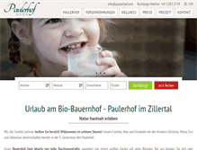 Tablet Screenshot of paulerhof.com